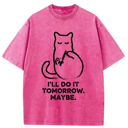 Tokyo-Tiger Do It Tomorrow Washed T-Shirt