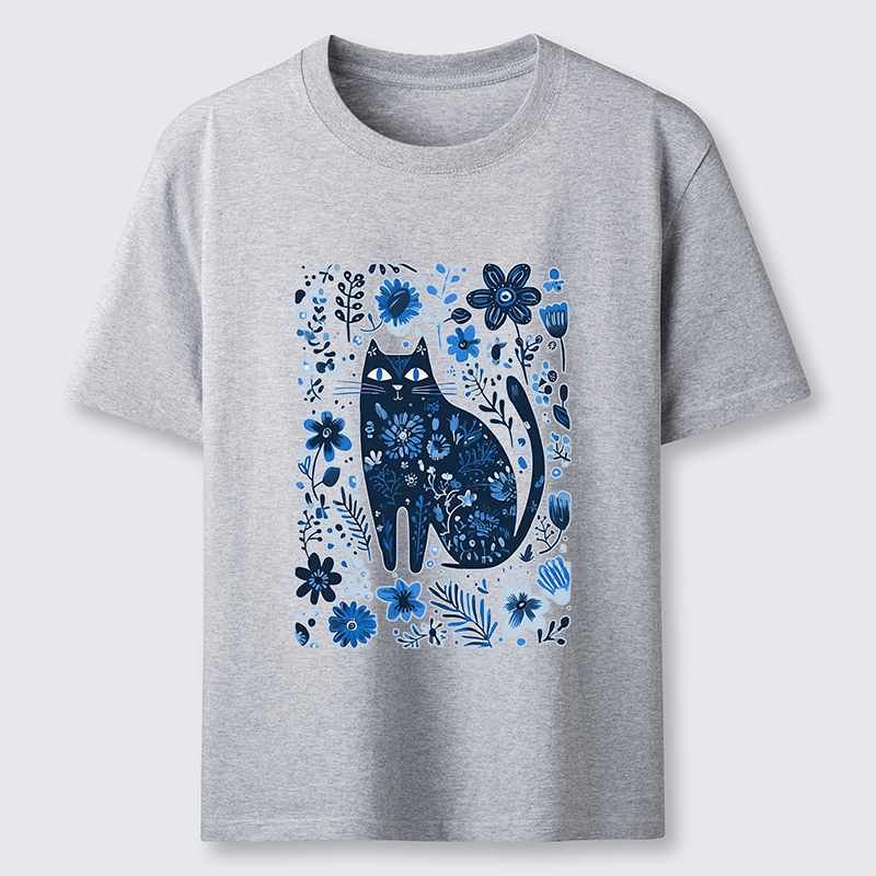 Tokyo-Tiger A Cat Among Flowers Classic T-Shirt