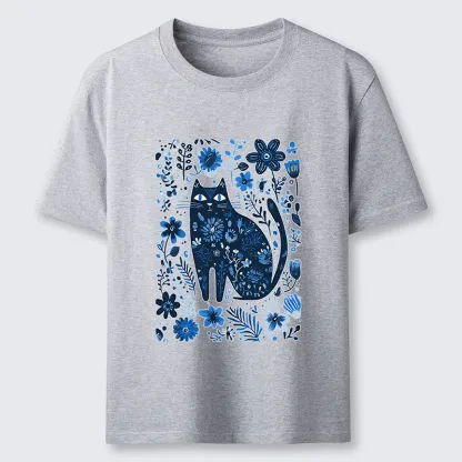Tokyo-Tiger A Cat Among Flowers Classic T-Shirt