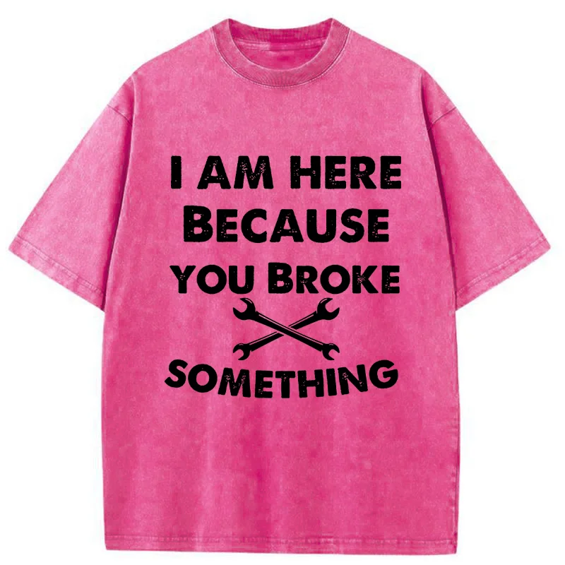 Tokyo-Tiger Mechanic Funny Washed T-Shirt