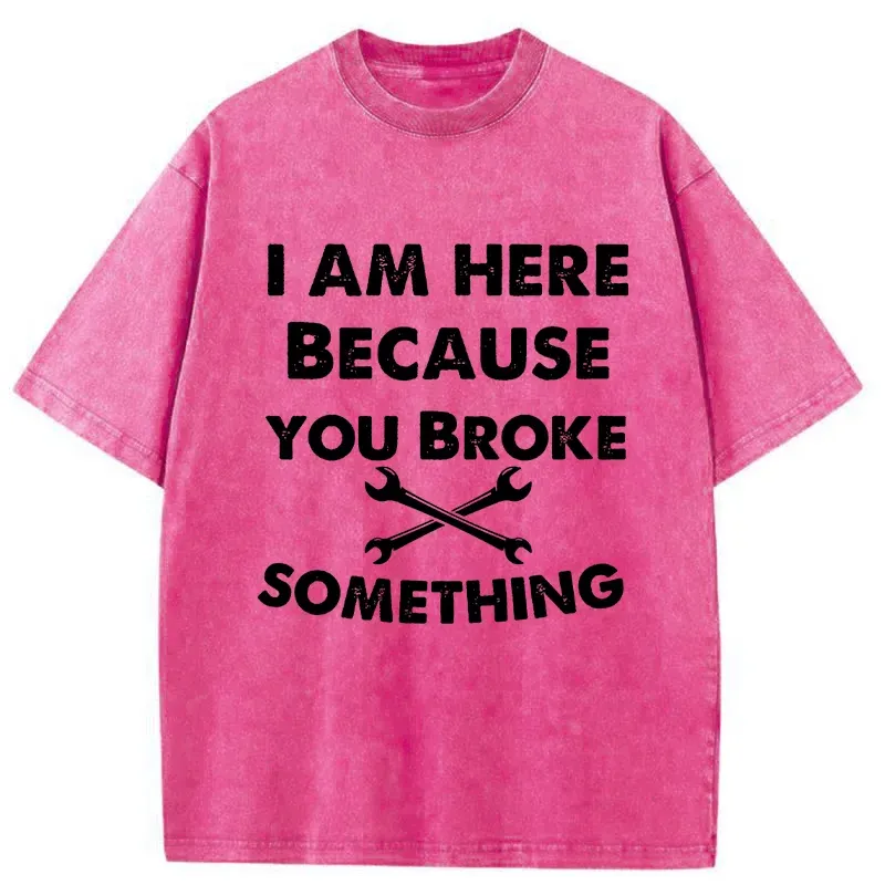 Tokyo-Tiger Mechanic Funny Washed T-Shirt