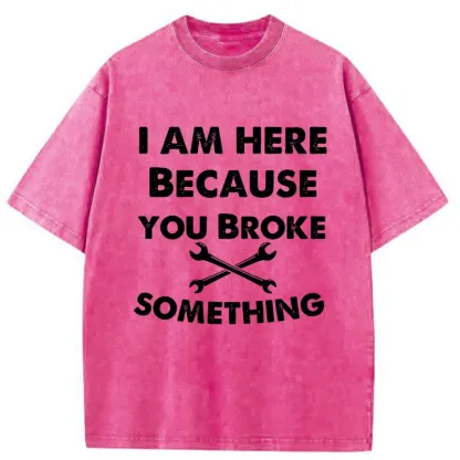 Tokyo-Tiger Mechanic Funny Washed T-Shirt