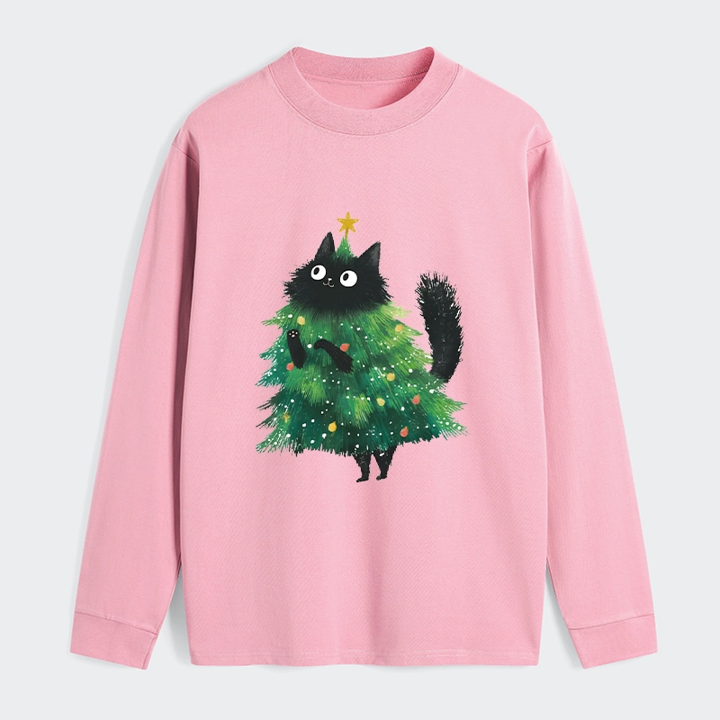 Tokyo-Tiger Christmas Tree Cat Japan Classic Long Sleeve T-Shirt