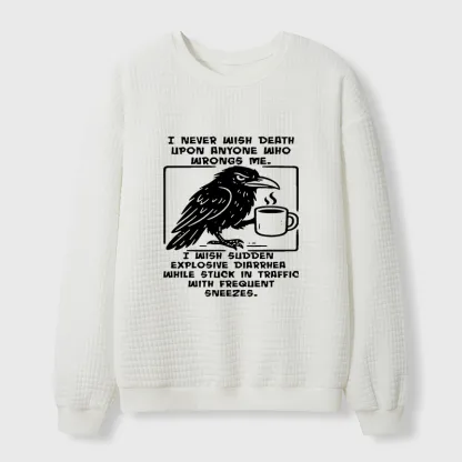 Tokyo-Tiger Curse Of The Raven Waffle Sweatshirt