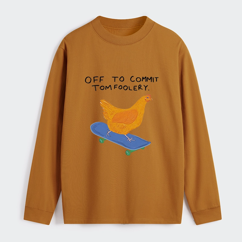 Tokyo-Tiger Chicken Was About To Do Something Bad Classic Long Sleeve T-Shirt