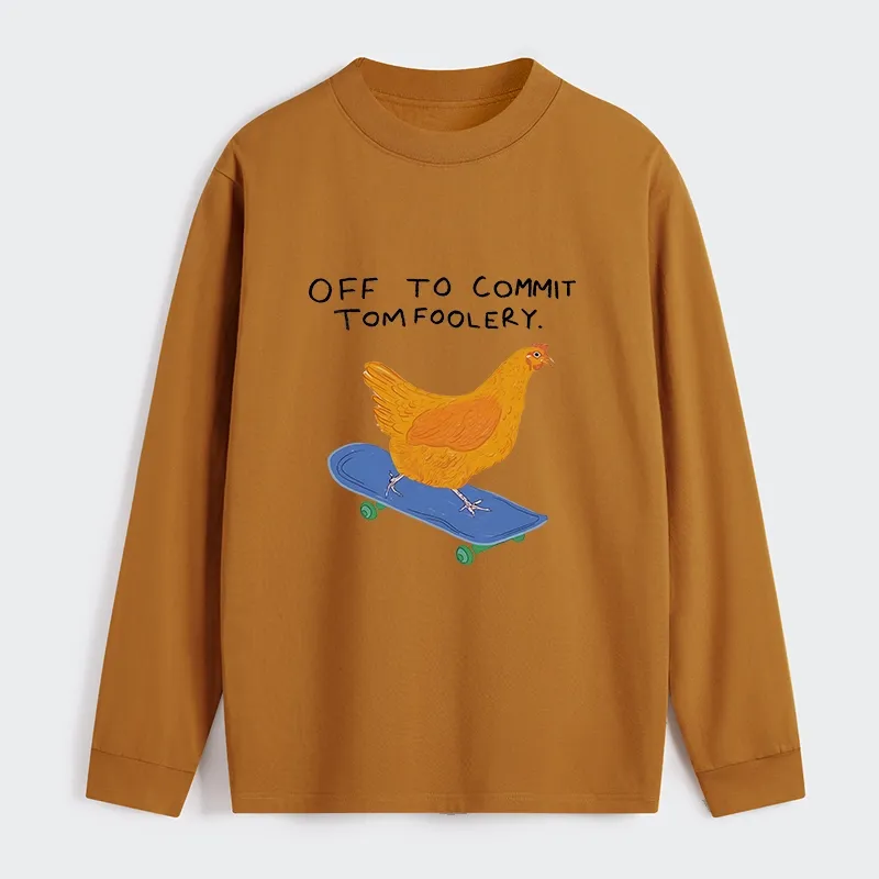 Tokyo-Tiger Chicken Was About To Do Something Bad Classic Long Sleeve T-Shirt