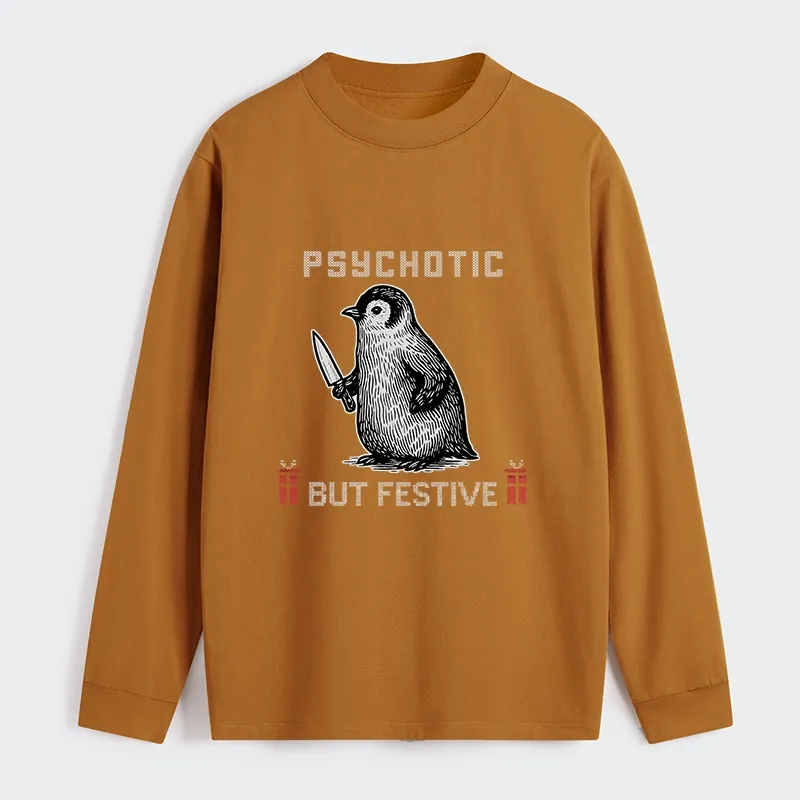 Tokyo-Tiger Overstimulated but Festive Christmas Classic Long Sleeve T-Shirt