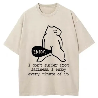 Tokyo-Tiger Enjoy Every Minute Washed T-Shirt