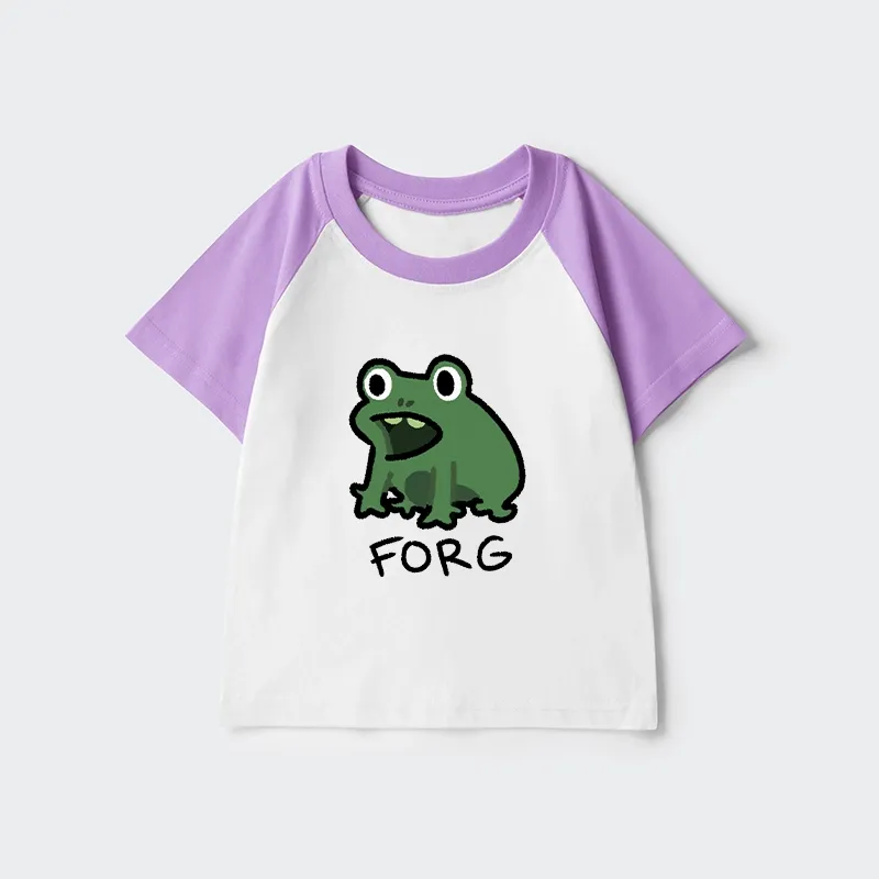 Tokyo-Tiger Funny Forg Japan Kids Raglan T-shirt