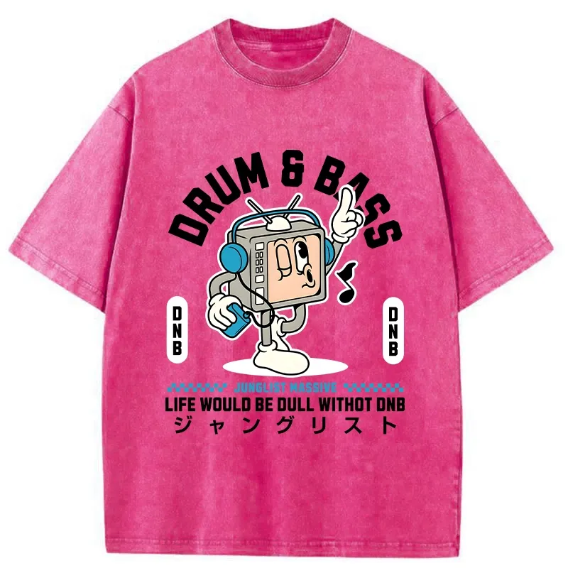 Tokyo-Tiger Life Would Be Dull Without DNB Washed T-Shirt