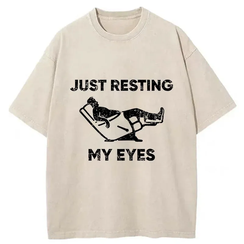Tokyo-Tiger Give Your Eyes A Rest Washed T-Shirt