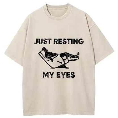 Tokyo-Tiger Give Your Eyes A Rest Washed T-Shirt