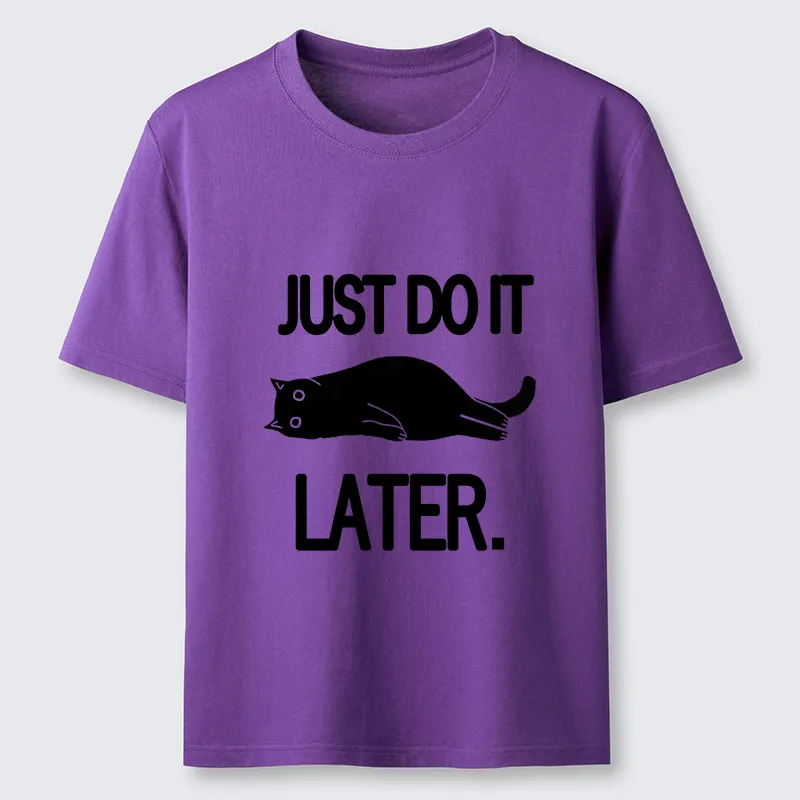 Tokyo-Tiger Just Do It Later Cat Classic T-Shirt