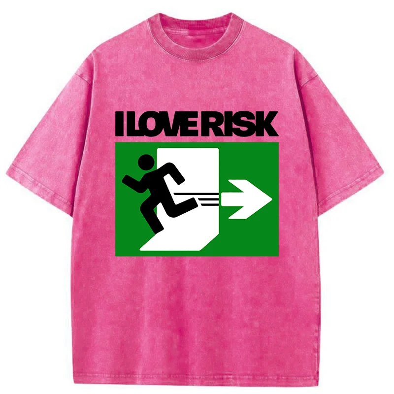 Tokyo-Tiger I Love Risk Washed T-Shirt