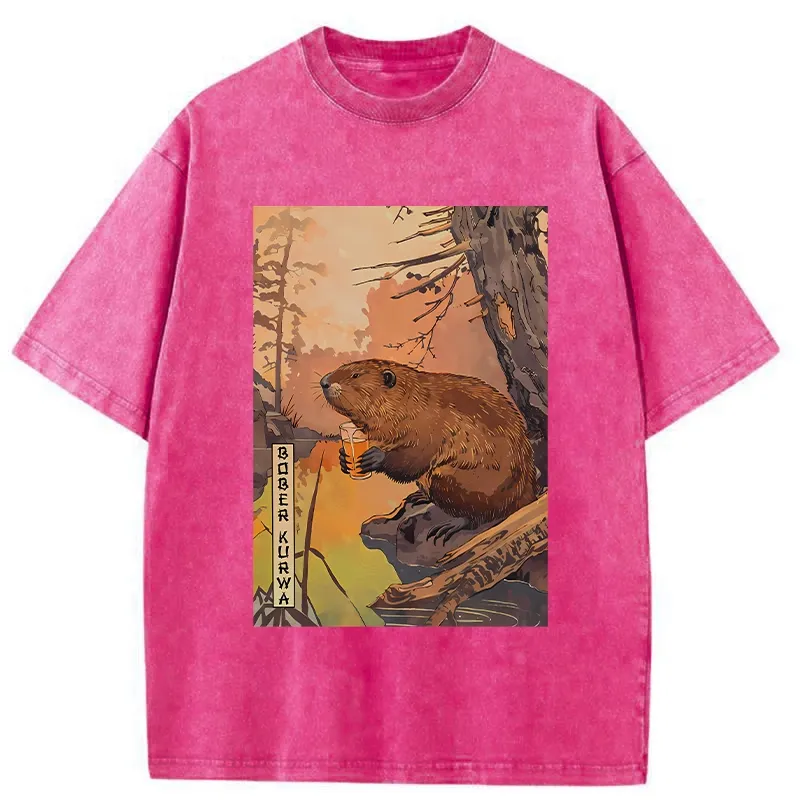 Tokyo-Tiger Beaver By The River Washed T-Shirt