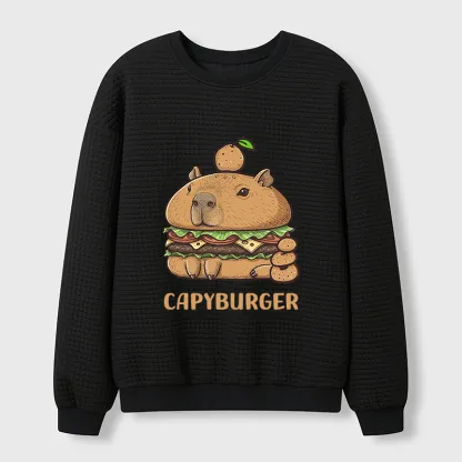 Tokyo-Tiger Capyburger Waffle Sweatshirt