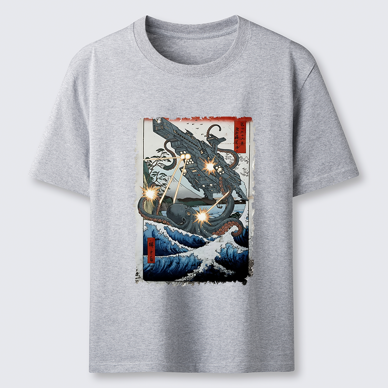 Tokyo-Tiger Octopus VS Spaceship Classic T-Shirt