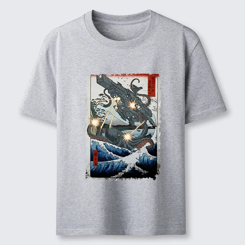 Tokyo-Tiger Octopus VS Spaceship Classic T-Shirt