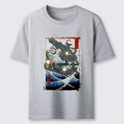 Tokyo-Tiger Octopus VS Spaceship Classic T-Shirt