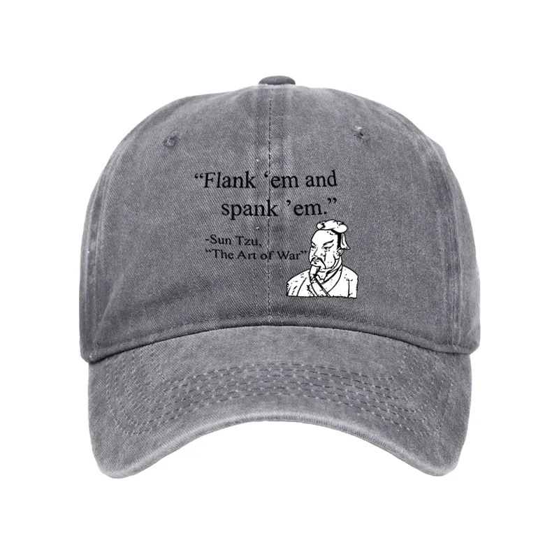 Tokyo-Tiger The Art Of War Funny Washed Cap