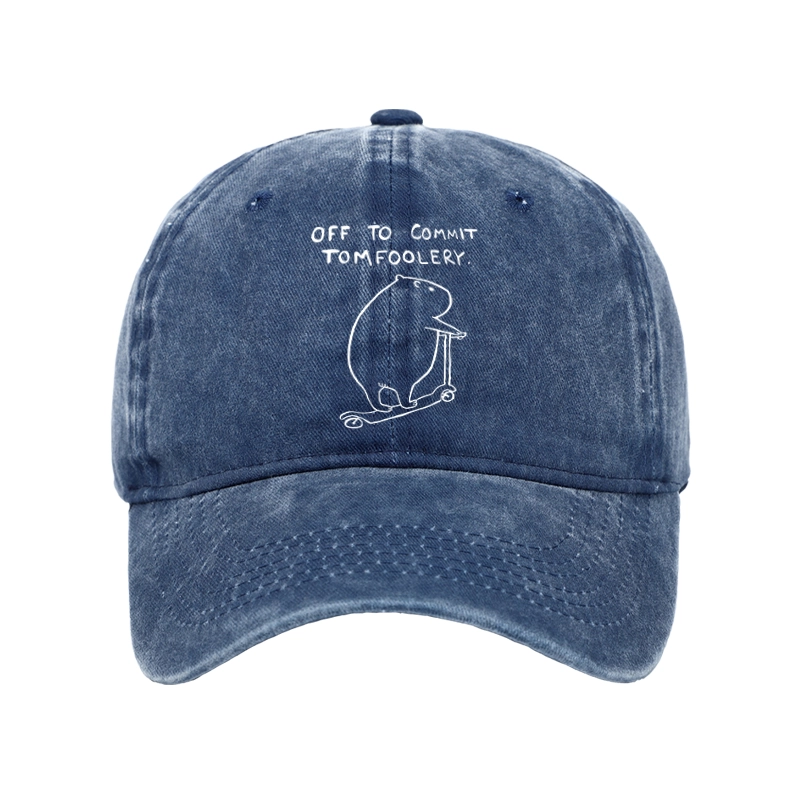 Tokyo-Tiger Capybara Is Ready To Do Something Bad Washed Cap