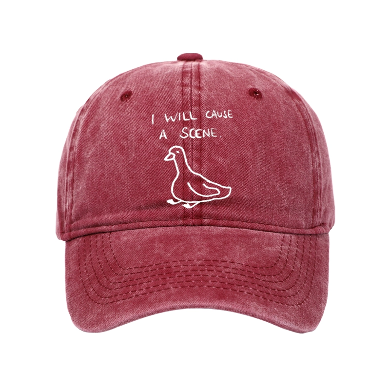 Tokyo-Tiger Stupid Goose Funny Japan Retro Washed Cap