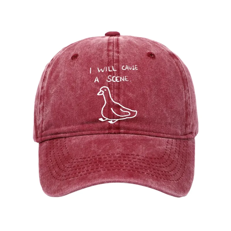 Tokyo-Tiger Stupid Goose Funny Japan Retro Washed Cap