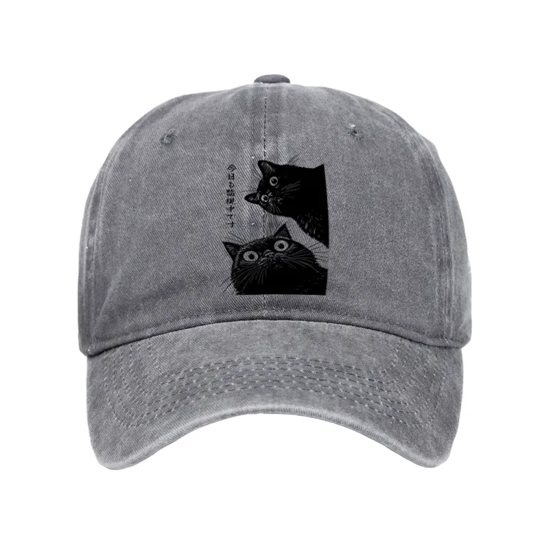 Tokyo-Tiger The Cat Is Watching Today Washed Cap