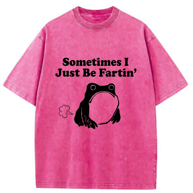 Tokyo-Tiger Farting Frog Washed T-Shirt