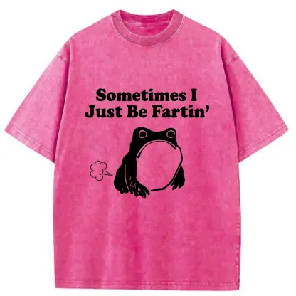 Tokyo-Tiger Farting Frog Washed T-Shirt