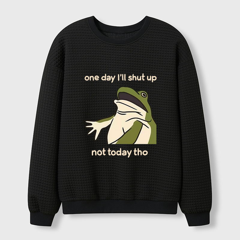 Tokyo-Tiger I Must Ramble On Today Waffle Sweatshirt