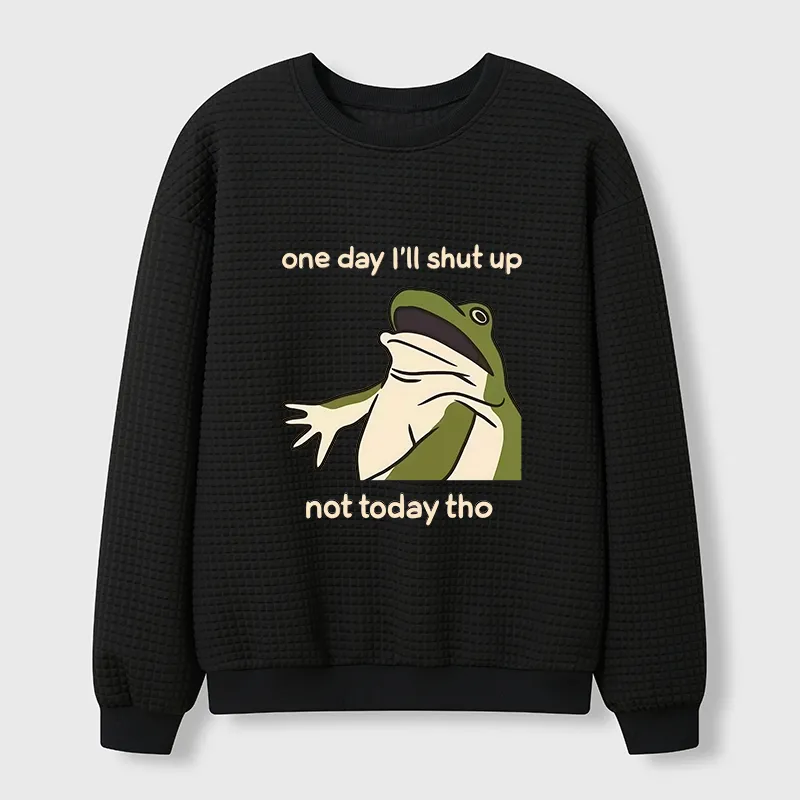 Tokyo-Tiger I Must Ramble On Today Waffle Sweatshirt