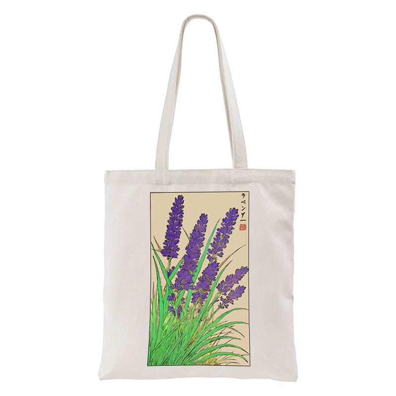 Tokyo-Tiger Japanese Lavender Tote Bag