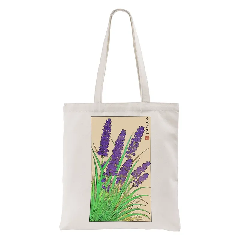 Tokyo-Tiger Japanese Lavender Tote Bag