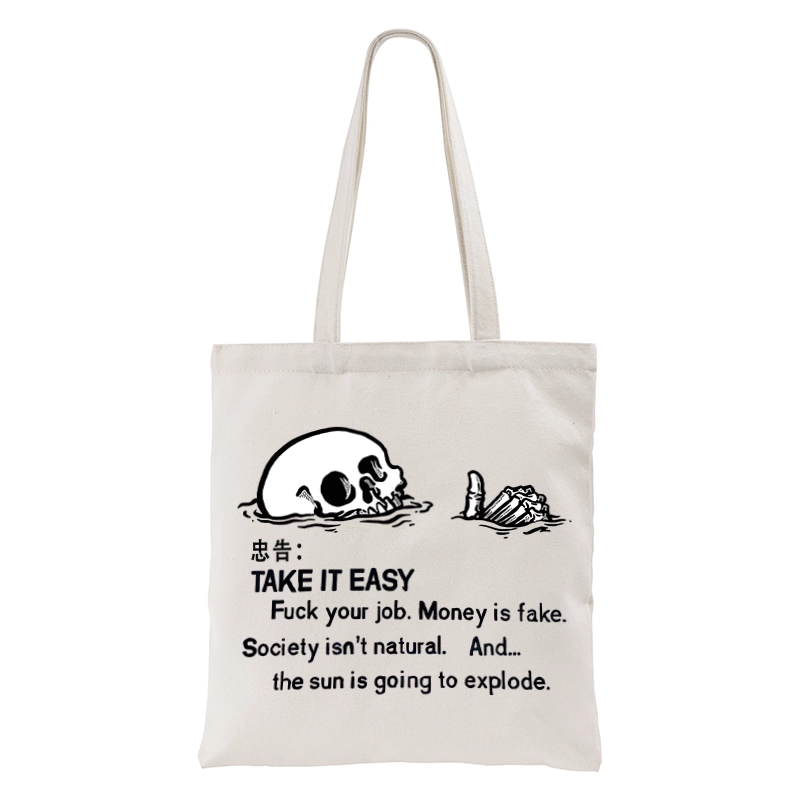 Tokyo-Tiger Skeleton Ridicule Tote Bag