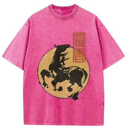 Tokyo-Tiger 2026 Year Of The Horse Washed T-Shirt