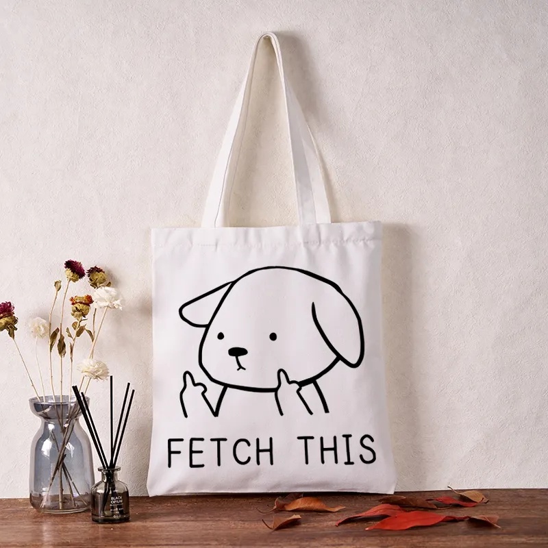 Tokyo-Tiger Fetch This Dog Tote Bag