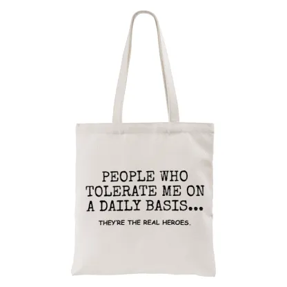 Tokyo-Tiger Anyone Who Puts Up With Me Is A Hero Tote Bag
