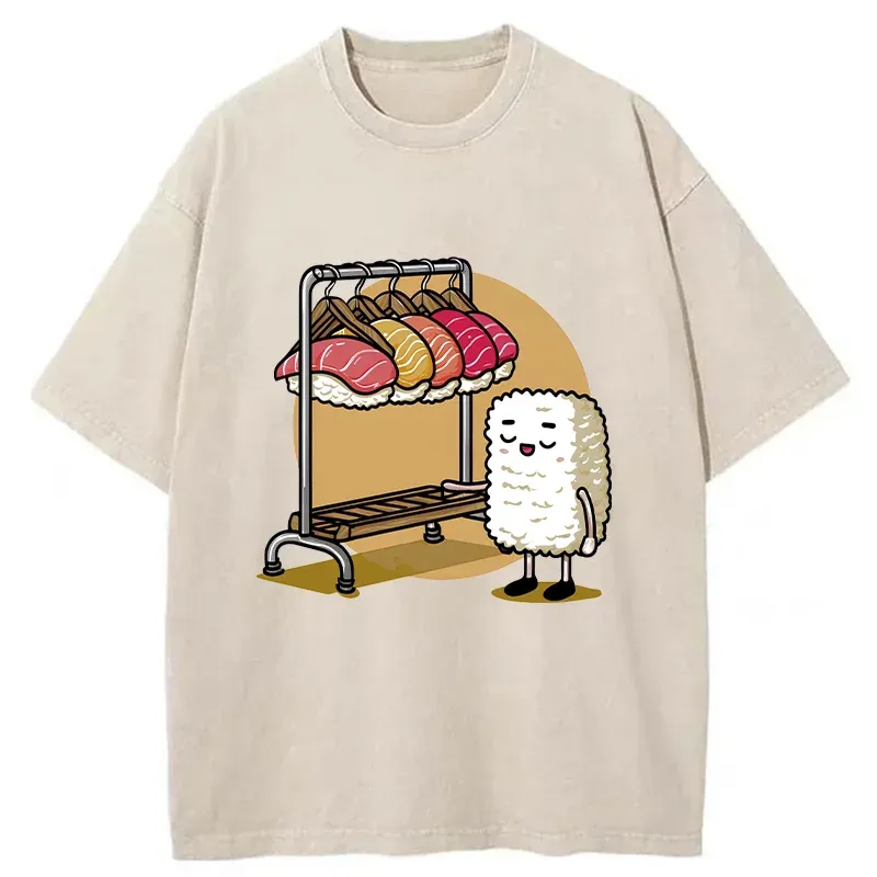 Tokyo-Tiger Sushi Selection Hat Washed T-Shirt