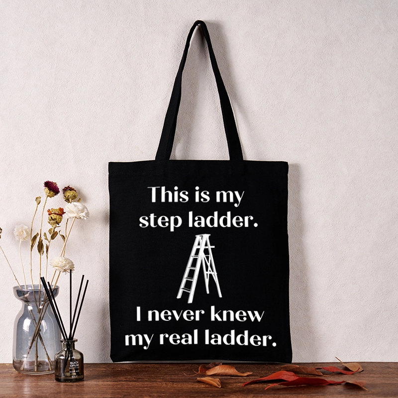 Tokyo-Tiger A Real Ladder Funny Tote Bag