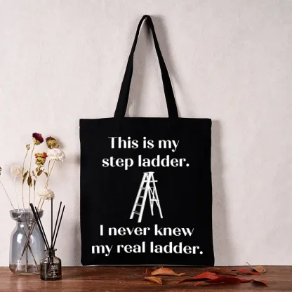 Tokyo-Tiger A Real Ladder Funny Tote Bag