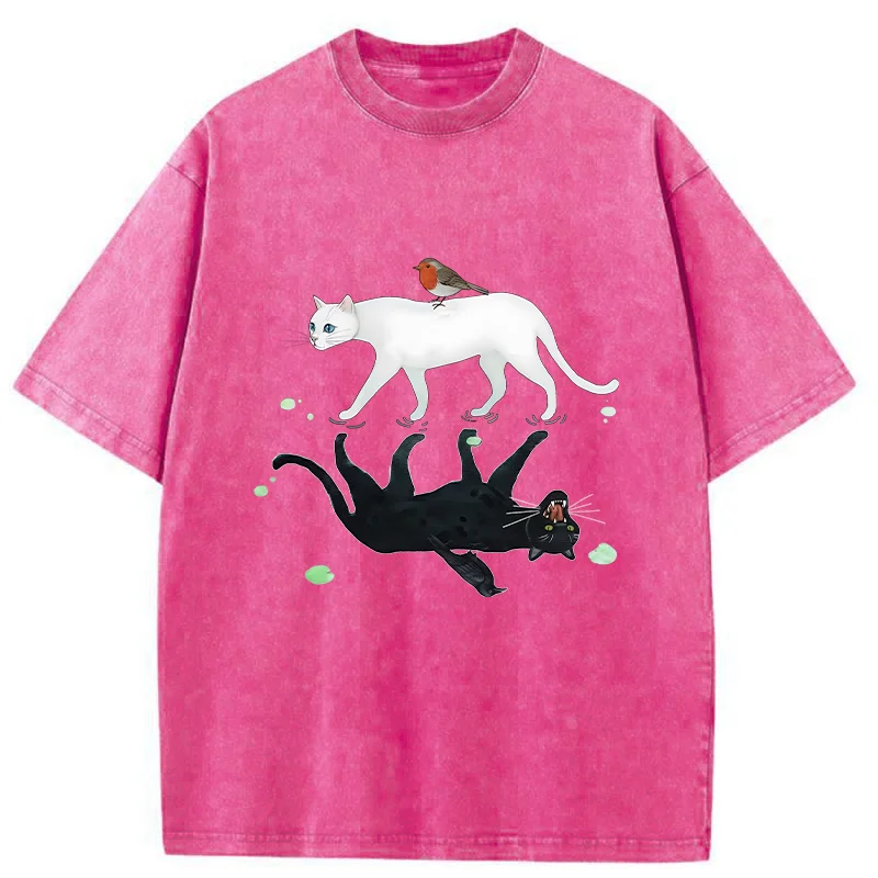 Tokyo-Tiger Opposite Underwater World Washed T-Shirt