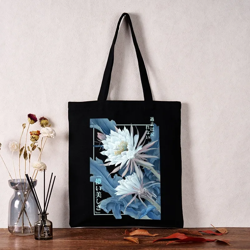 Tokyo-Tiger Vintage Epiphyllum-Short-lived beauty Poster Tote Bag