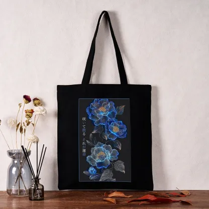 Tokyo-Tiger The Sea Of Flowers In The Darkness Tote Bag