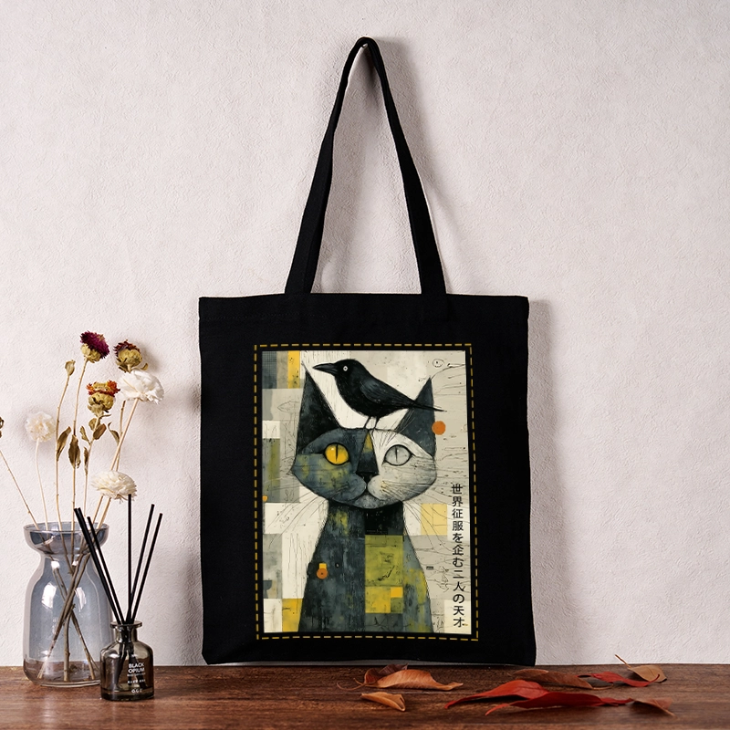 Tokyo-Tiger The Cat And The Crow Are Planning To Rule The World Tote Bag