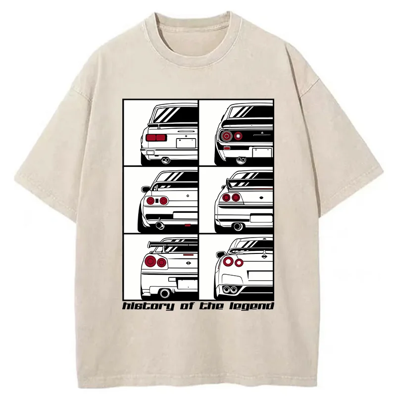 Tokyo-Tiger A Legendary Cars Washed T-Shirt