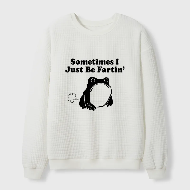 Tokyo-Tiger Farting Frog Japanese Waffle Sweatshirt