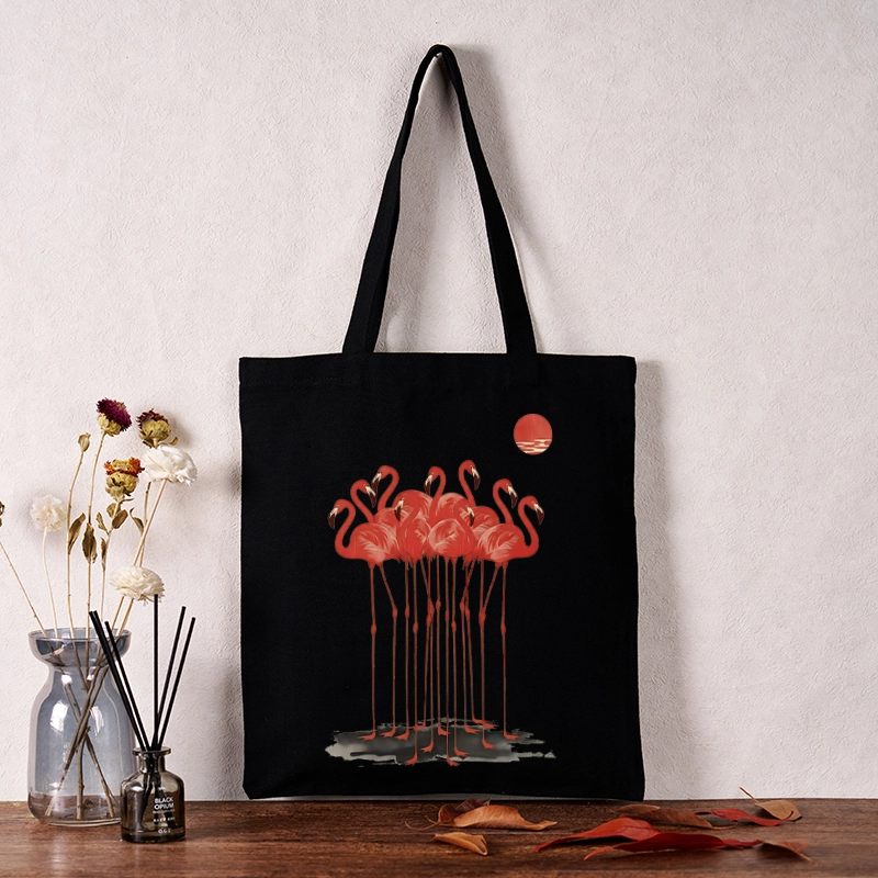 Tokyo-Tiger Flamingos at Dusk Tote Bag