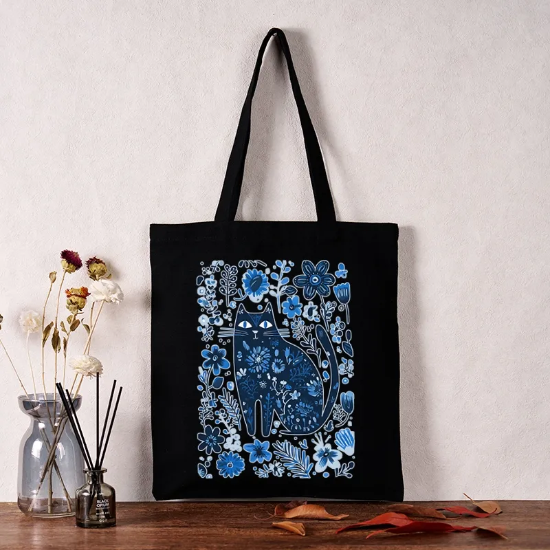 Tokyo-Tiger A Cat Among Flowers Tote Bag