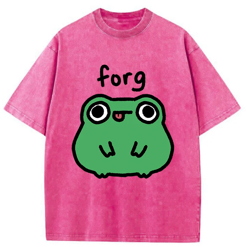 Tokyo-Tiger Stupid Frog Meme Washed T-Shirt